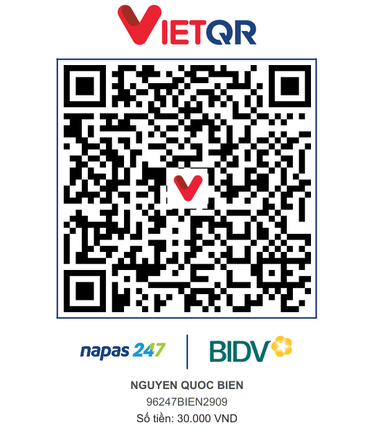 QR Thanh toán BIDV