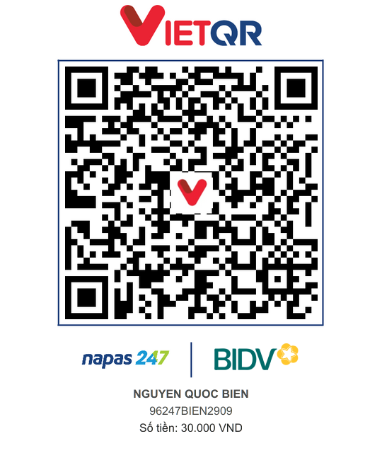 QR Thanh toán BIDV