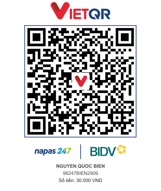 QR Thanh toán BIDV