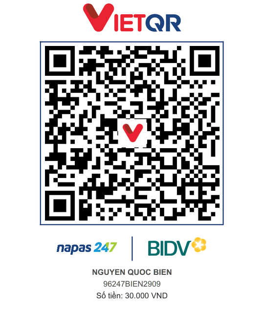 QR Thanh toán BIDV