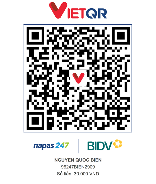 QR Thanh toán BIDV