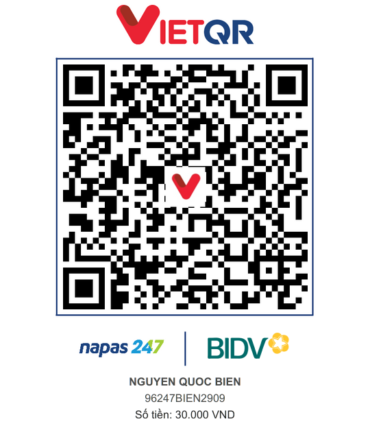 QR Thanh toán BIDV