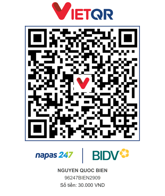 QR Thanh toán BIDV