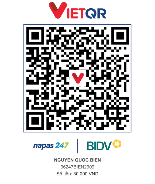 QR Thanh toán BIDV