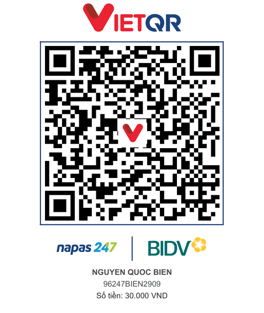 QR Thanh toán BIDV