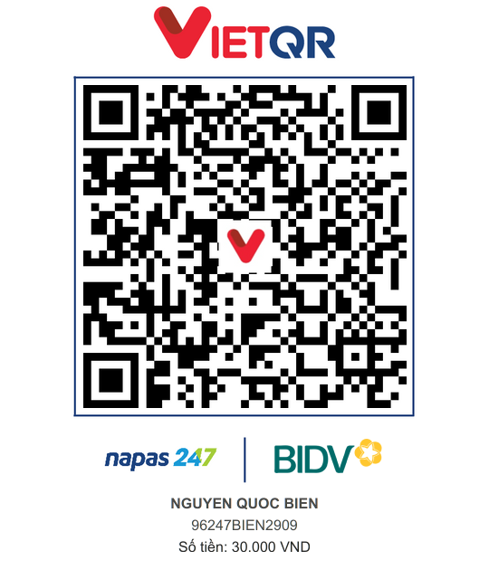 QR Thanh toán BIDV