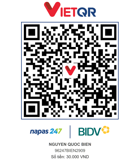 QR Thanh toán BIDV
