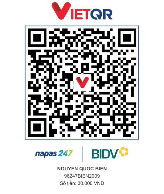 QR Thanh toán BIDV