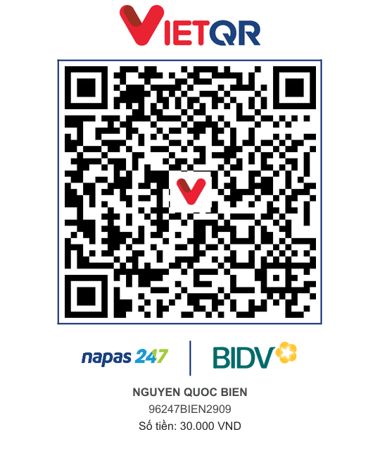 QR Thanh toán BIDV