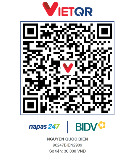 QR Thanh toán BIDV