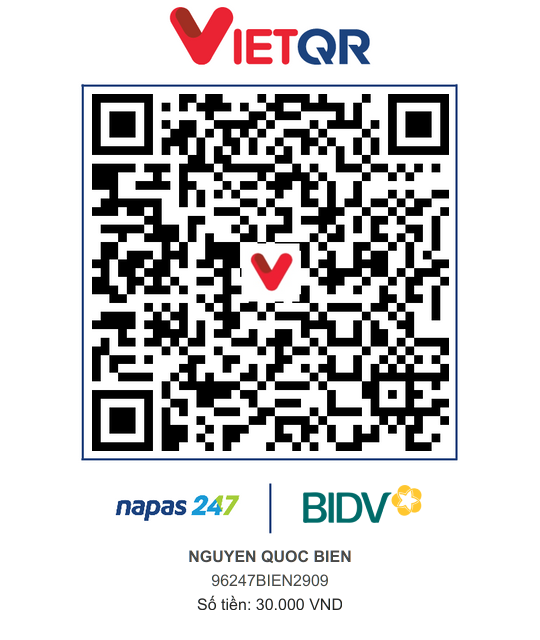 QR Thanh toán BIDV