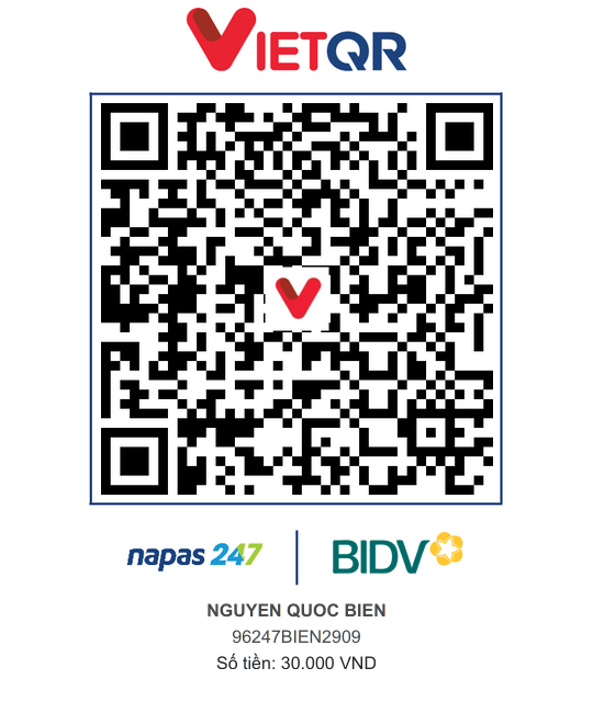 QR Thanh toán BIDV