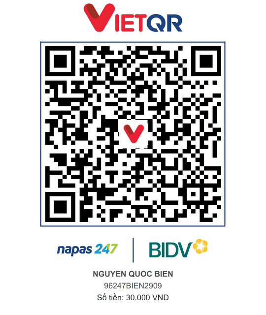 QR Thanh toán BIDV
