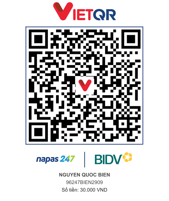 QR Thanh toán BIDV
