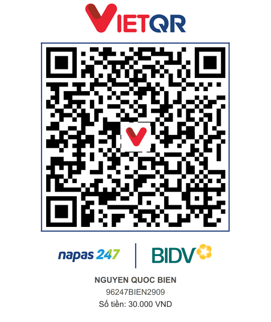 QR Thanh toán BIDV