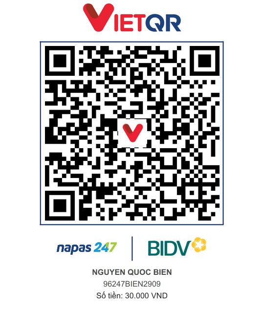 QR Thanh toán BIDV