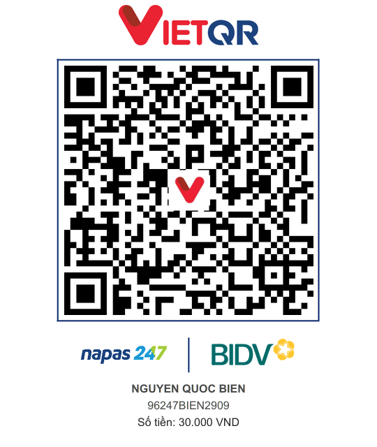 QR Thanh toán BIDV