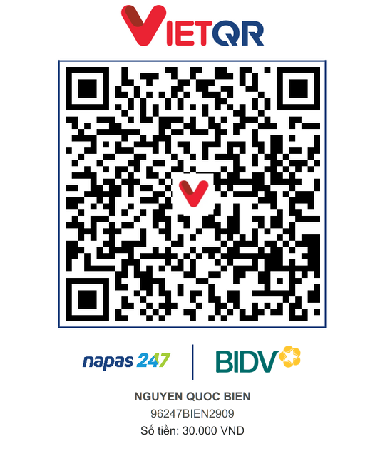 QR Thanh toán BIDV
