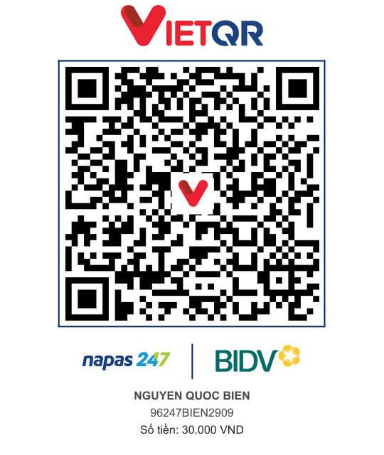 QR Thanh toán BIDV