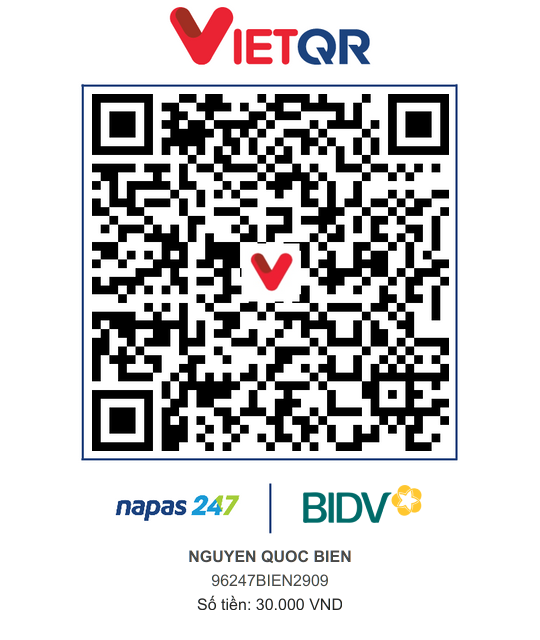 QR Thanh toán BIDV