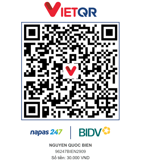 QR Thanh toán BIDV