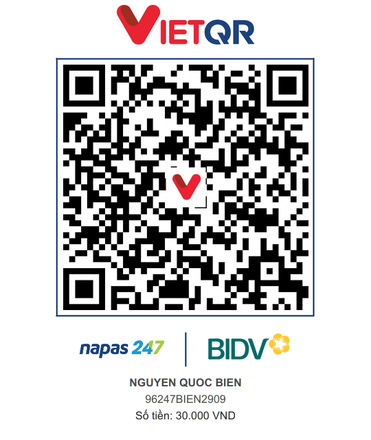QR Thanh toán BIDV