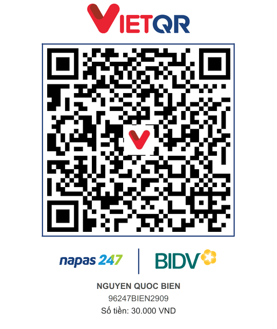 QR Thanh toán BIDV