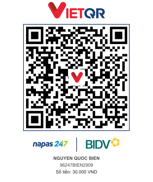 QR Thanh toán BIDV