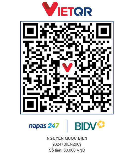 QR Thanh toán BIDV