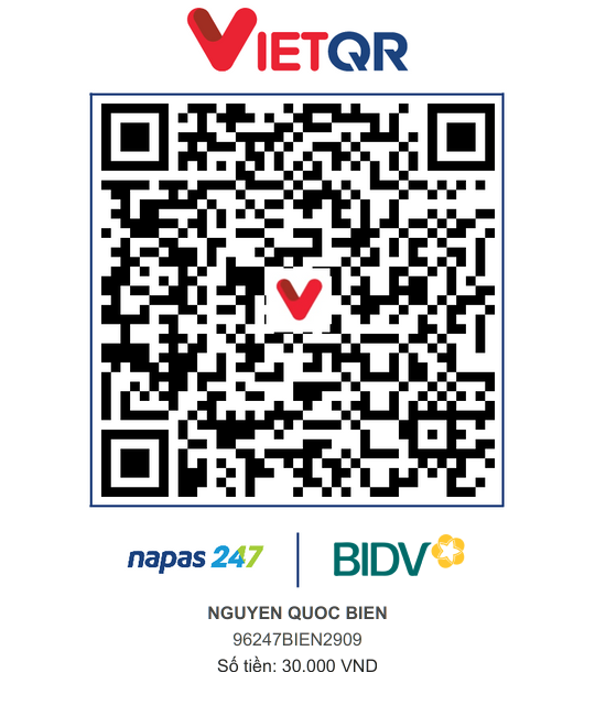 QR Thanh toán BIDV