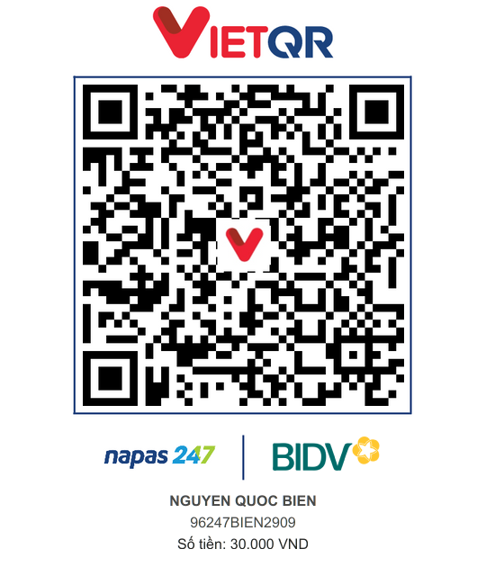 QR Thanh toán BIDV