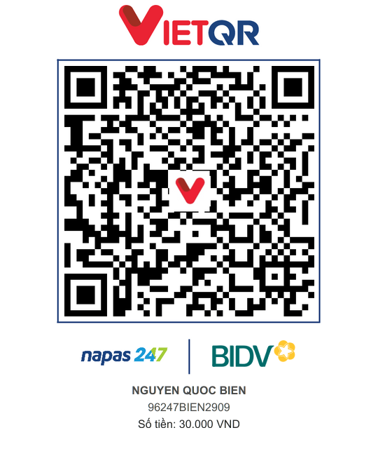 QR Thanh toán BIDV