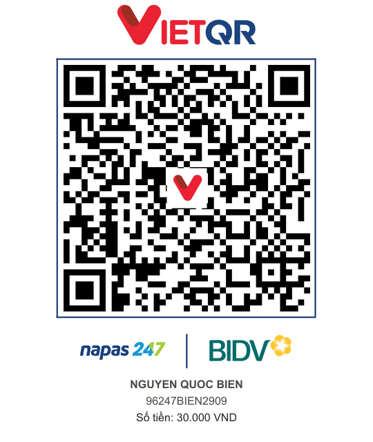QR Thanh toán BIDV