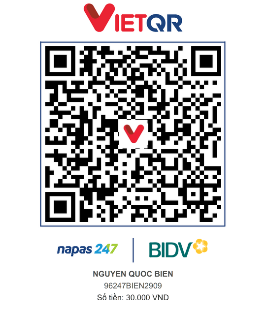 QR Thanh toán BIDV