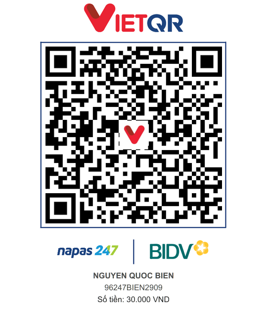 QR Thanh toán BIDV