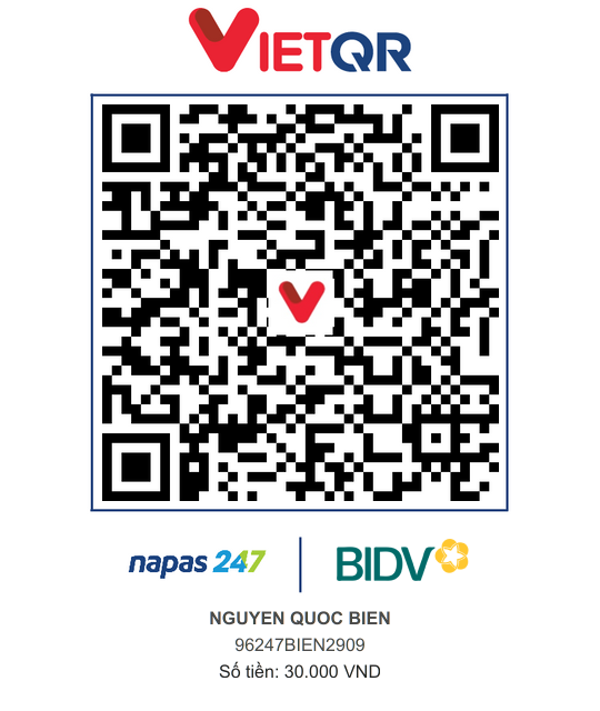QR Thanh toán BIDV