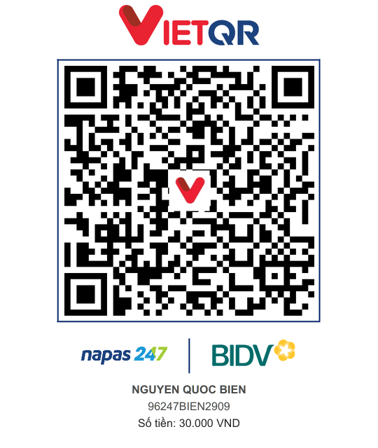 QR Thanh toán BIDV