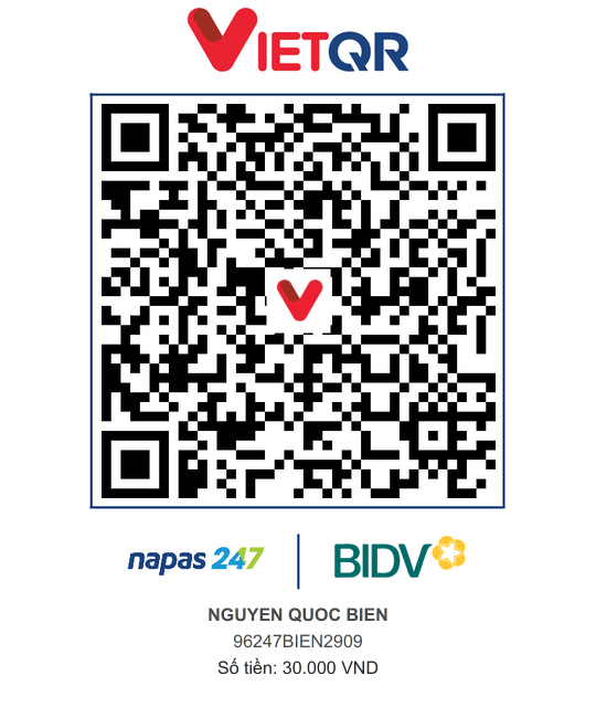 QR Thanh toán BIDV