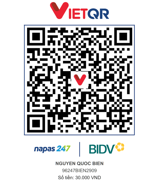 QR Thanh toán BIDV