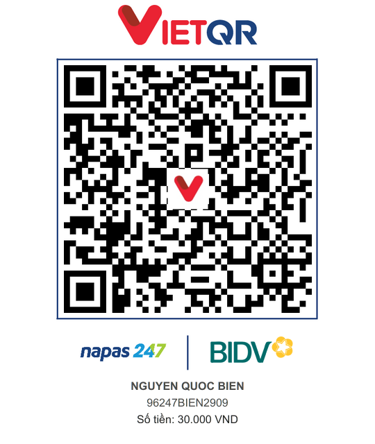 QR Thanh toán BIDV