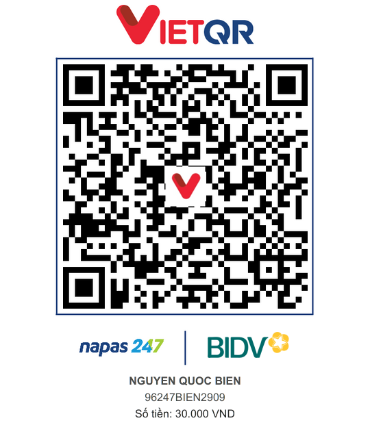 QR Thanh toán BIDV