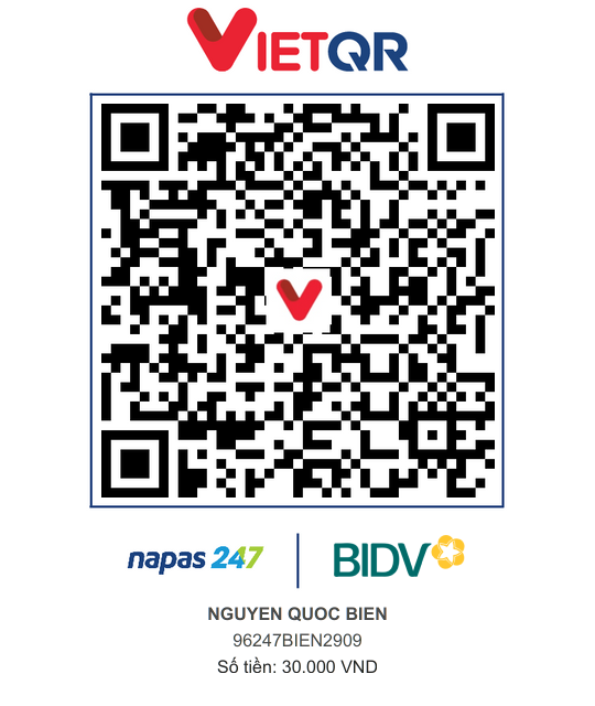 QR Thanh toán BIDV