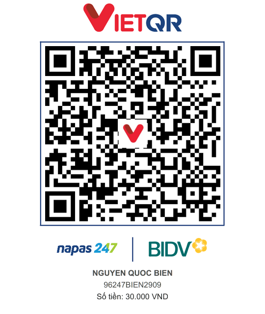 QR Thanh toán BIDV