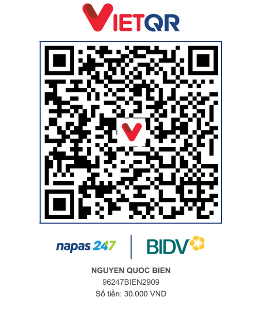 QR Thanh toán BIDV