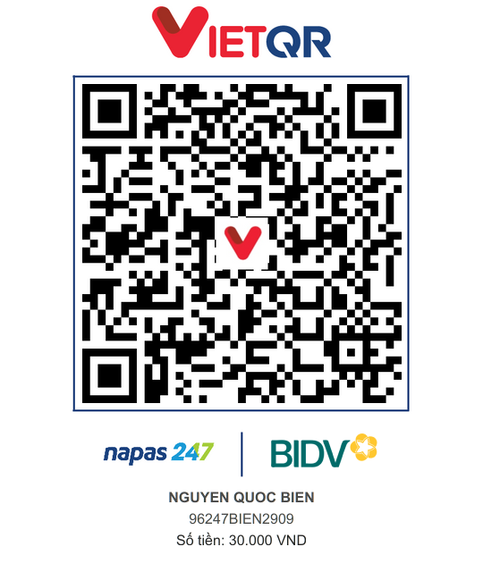 QR Thanh toán BIDV