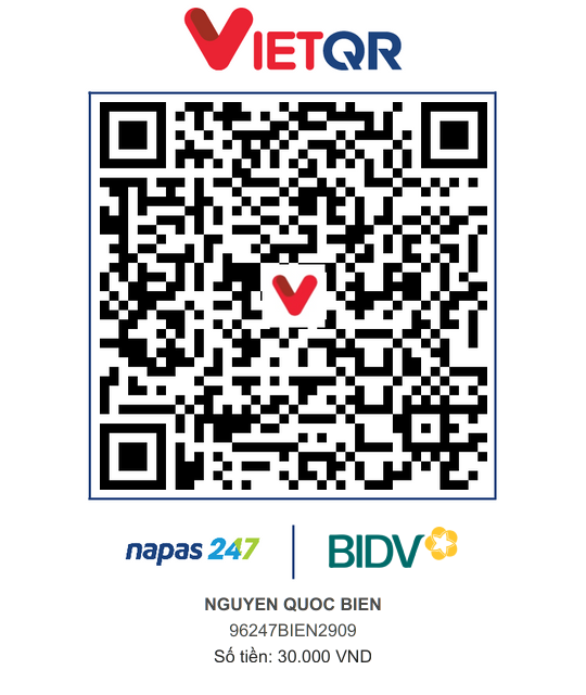 QR Thanh toán BIDV