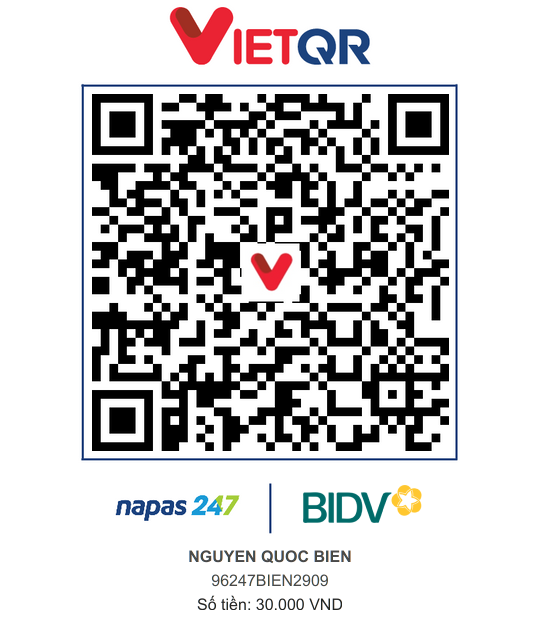 QR Thanh toán BIDV