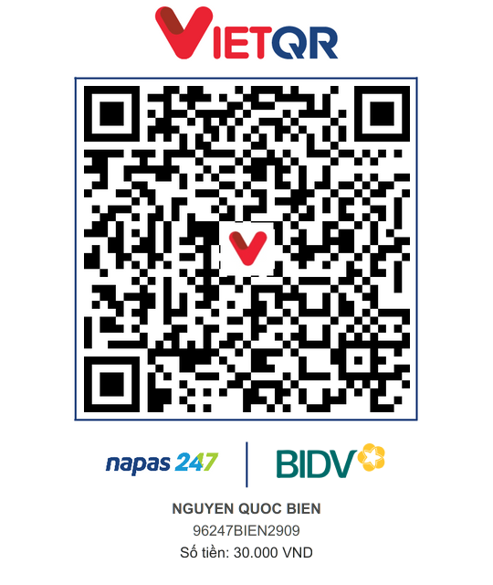 QR Thanh toán BIDV