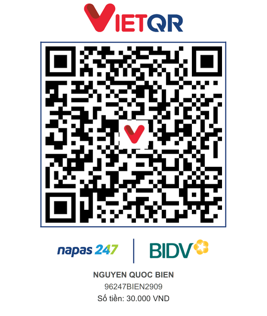 QR Thanh toán BIDV