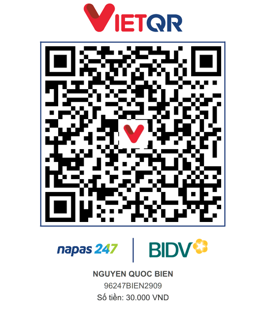 QR Thanh toán BIDV